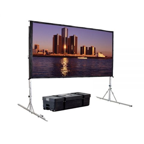 Fast Fold Portable Screen - Front Matt White & Rear Projection Material in Heavy Duty Carrying Case