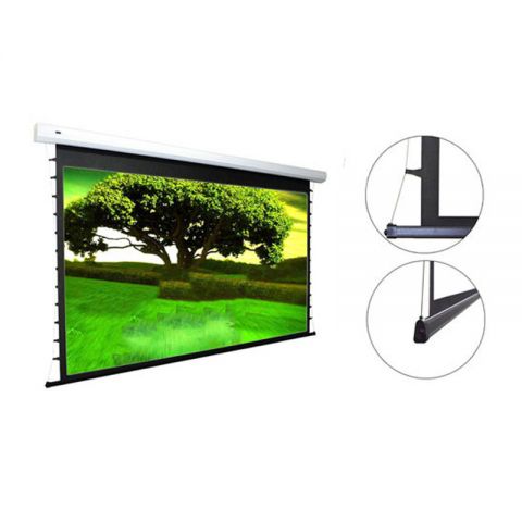 Unic Tab Tension Motorized Screen 92”D (45.1" x 80.2”) 16:9 HDTV Format w/500mm 92”D HCG Fiber Glass Material